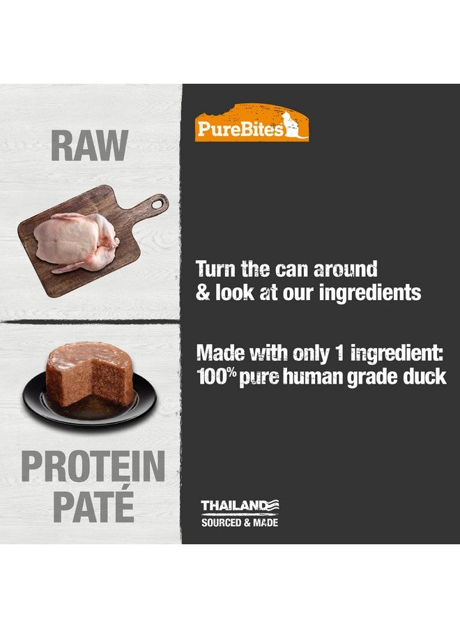 PureBites 100% Pure Duck Pate Cat Treat | 2.5oz can | only 1 Ingredient | case of 12 - Image 3