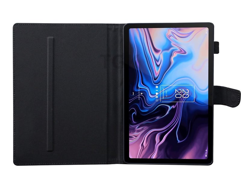 TGK Leather Flip Stand Case Cover for TCL 10 TAB Max 10.36 inches Tablet with Stylus Holder, Black - Image 5