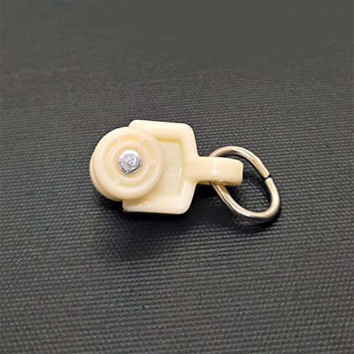 FAPBADRI Heavy Plastic Runners with Wheels for Curtain Channel/Track, Ivory Colour, 100 Pieces - Image 4
