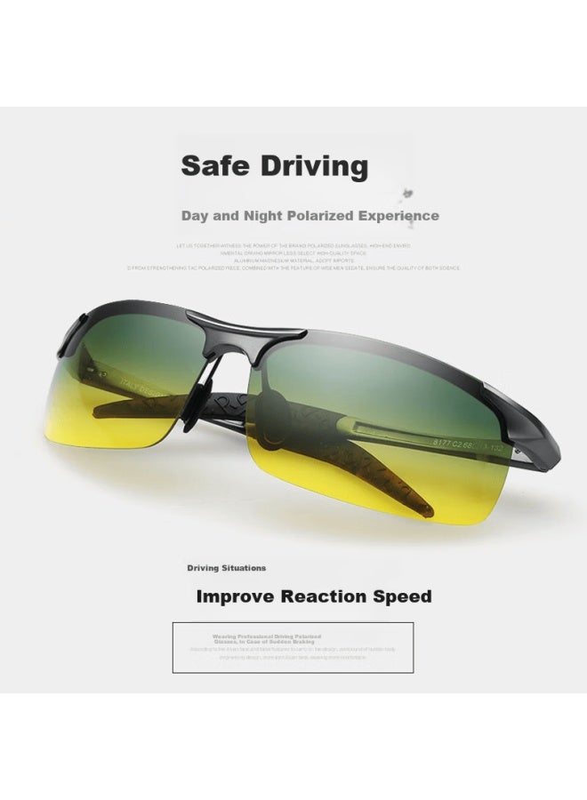 Lovedru Lafudrue Day And Night Dual-use Hd Polarized Sungl For Drivers Uv Protection Anti-glare Dimming High Beam - Image 4