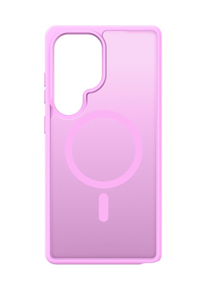 DUX DUCIS - DUX DUCIS Yind Case Anti-Yellowing Matte Clear [Hard PC Back & Soft TPU Bumper] Magnetic Wireless Charging Shockproof Protective Phone Case Cover compatible with Samsung Galaxy S25 Ultra  (Rose Pink) - Image 1