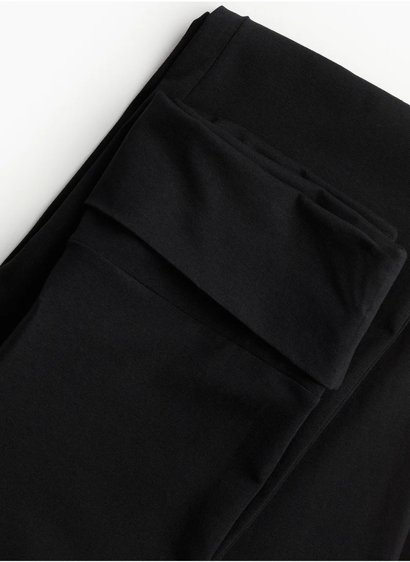 H&M Flared Jersey Trousers