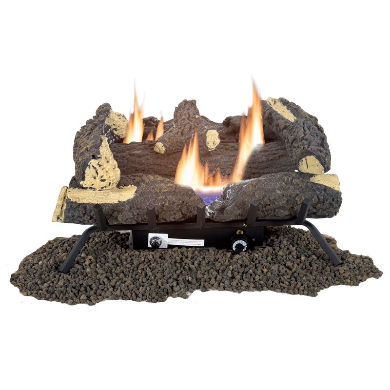 Pleasant Hearth Pleasant Hearth 24in Wildwood Vent Free Gas Log Set 30000 BTU 