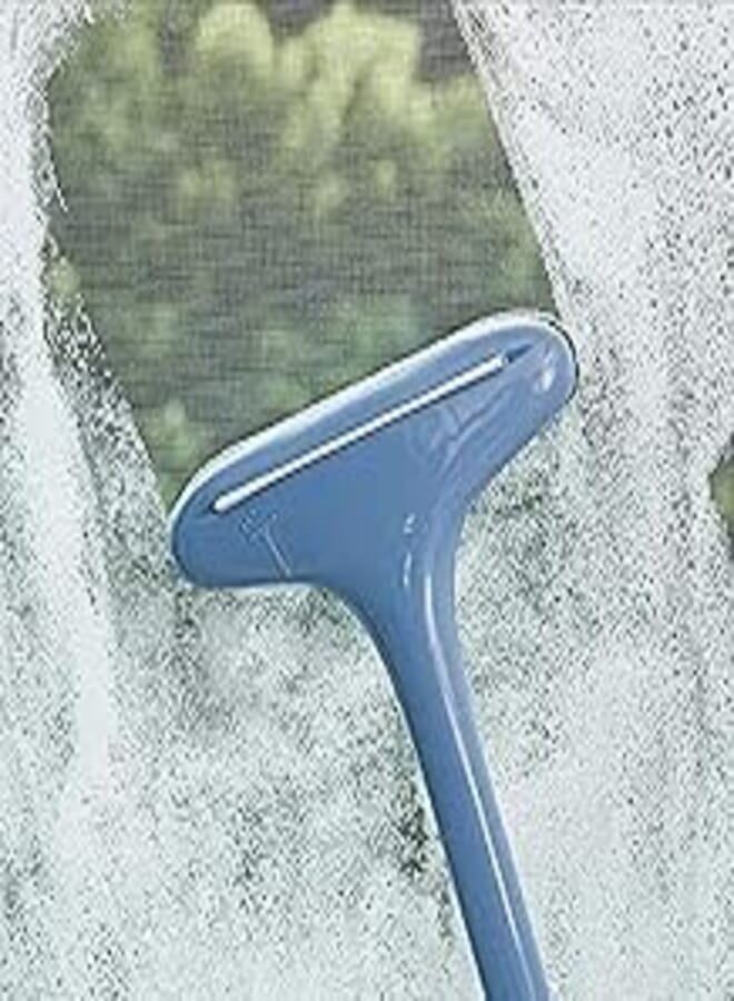 2 in 1 Glass Wiper for Polishing and cleaning mop for car windscreen and home windows use - Random color 