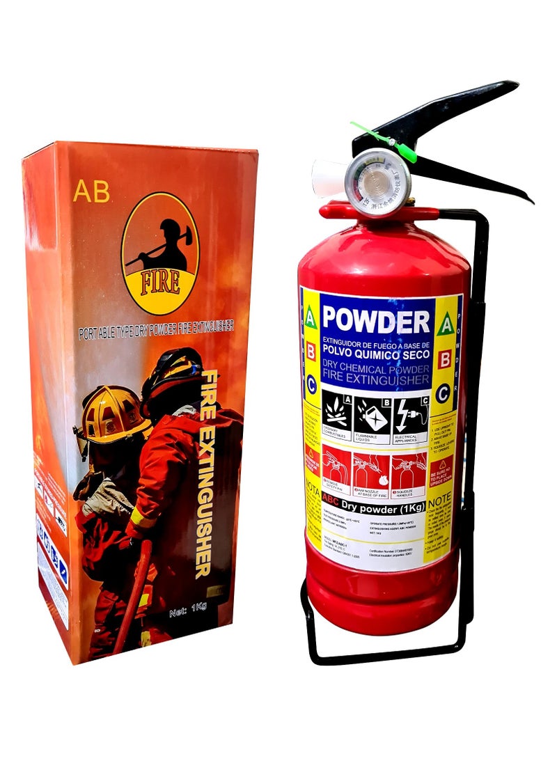 AB - Fire Extinguisher Portable Dry Powder - 1KG - Image 1