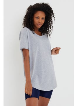 Cool Tarz Cool Style Style Cool Women Gray Dirty Collar Loose T-SHIRT-XKTCPS001R10S  - Image 1