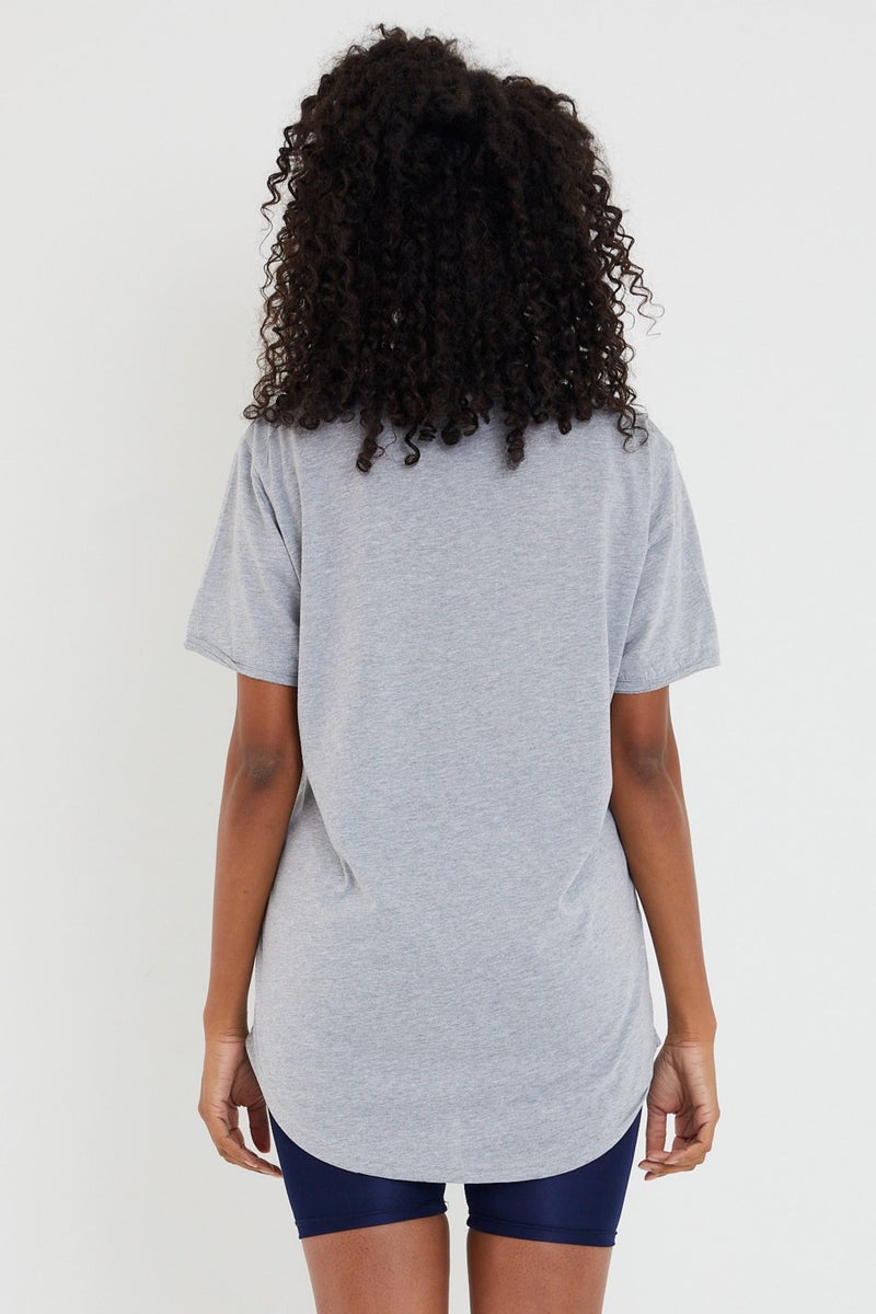 Cool Tarz Cool Style Style Cool Women Gray Dirty Collar Loose T-SHIRT-XKTCPS001R10S  - Image 4