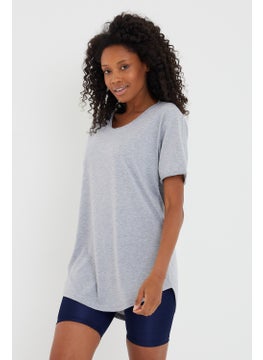 Cool Tarz Cool Style Style Cool Women Gray Dirty Collar Loose T-SHIRT-XKTCPS001R10S  - Image 2