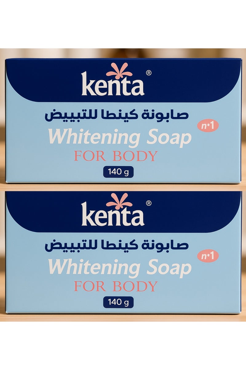 Kenta Whitening Soap for Body 140g 2PC - Image 2