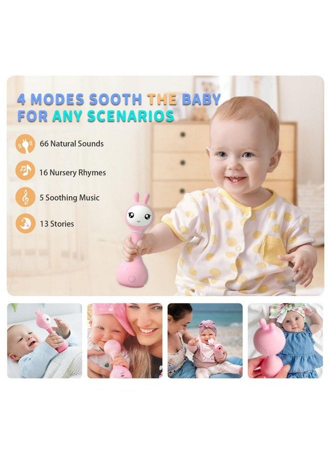 alilo - Bunny Smarty Baby Toys Baby Rattle Musical LightUp Rattles Encourage Developmental Milestones For Babies 024 Months Infants Newborns Smarty Bunny Pink - Image 1