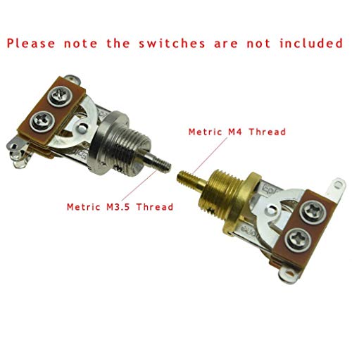 KAISH 20pcs Metric M3.5/M4 Guitar 3 Way Toggle Switch Tip Switch Knobs Guitar Switch Cap for Epi LP Les Paul Cream - Image 2