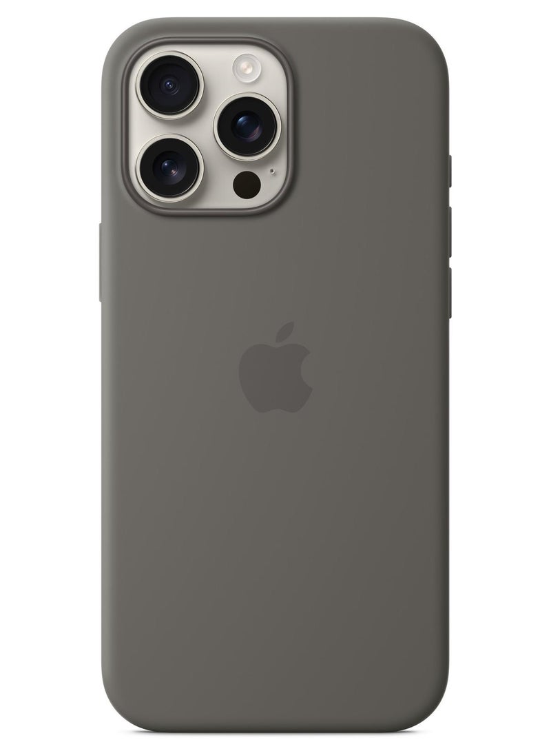 Techie Apple iPhone 16 Pro Max Silicone Case with MagSafe – Stone Gray - Image 1