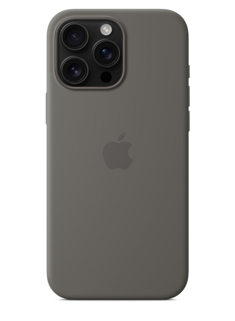 Techie - Apple iPhone 16 Pro Max Silicone Case with MagSafe – Stone Gray - Image 1