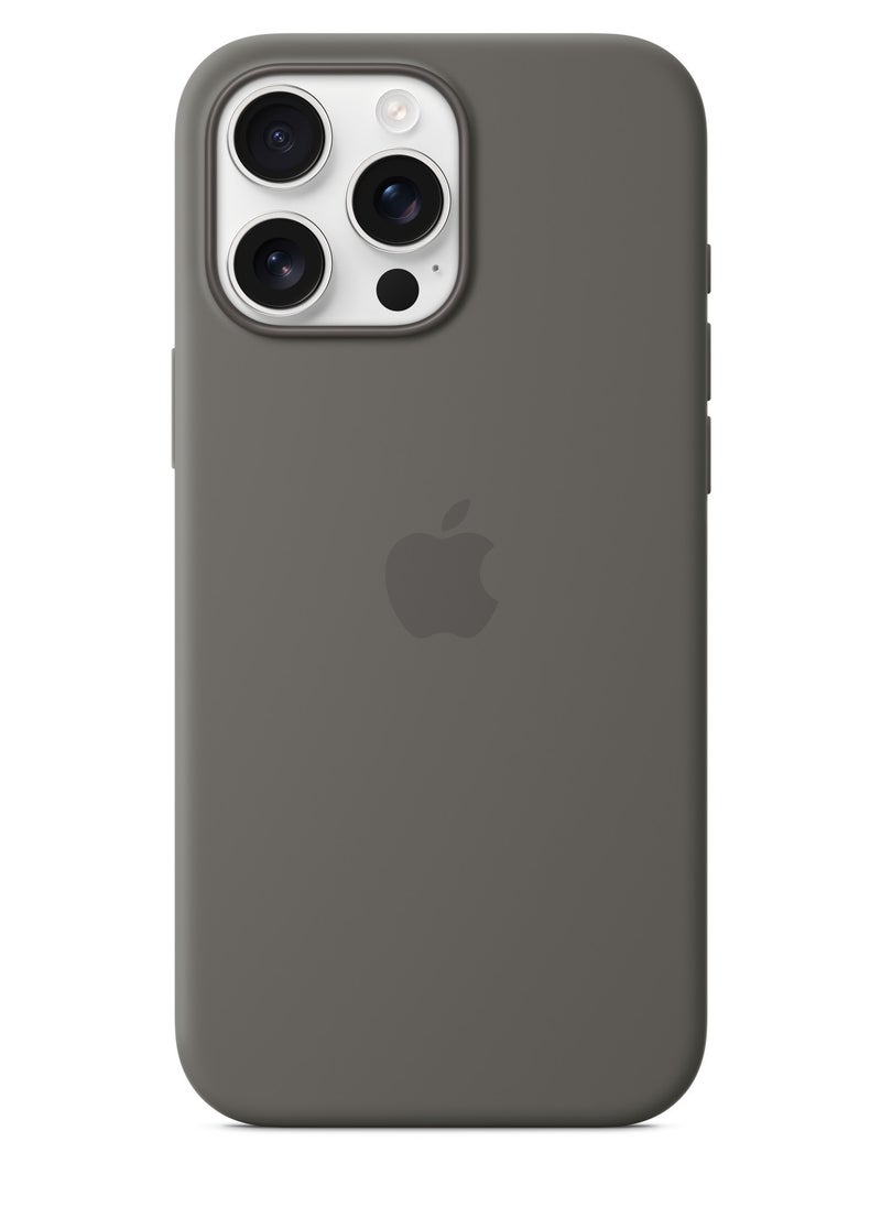 Techie - Apple iPhone 16 Pro Max Silicone Case with MagSafe – Stone Gray - Image 1