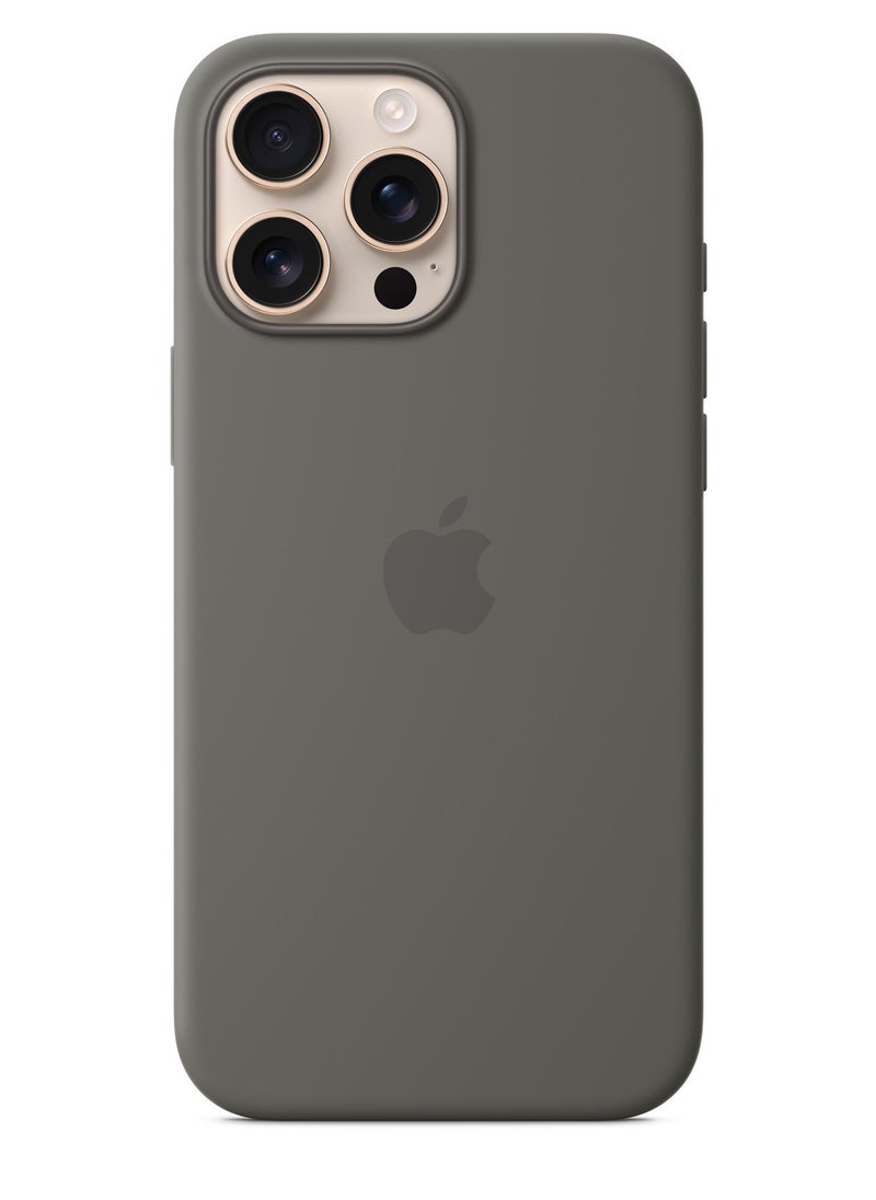 Techie - Apple iPhone 16 Pro Max Silicone Case with MagSafe – Stone Gray - Image 1