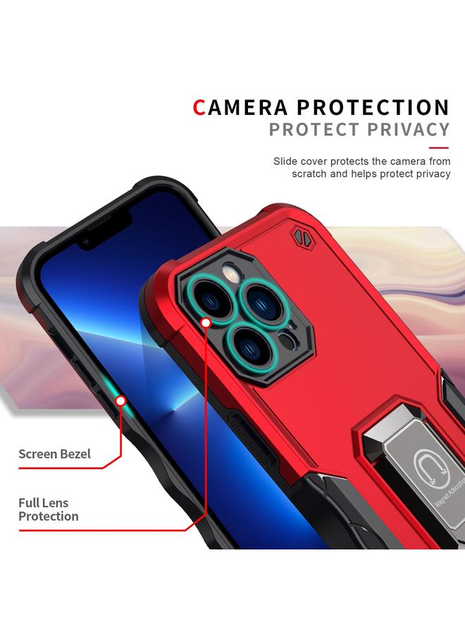 Zaboon Case For iPhone 13 Pro Max Ring Holder Non-slip Armor Phone Case - Image 5