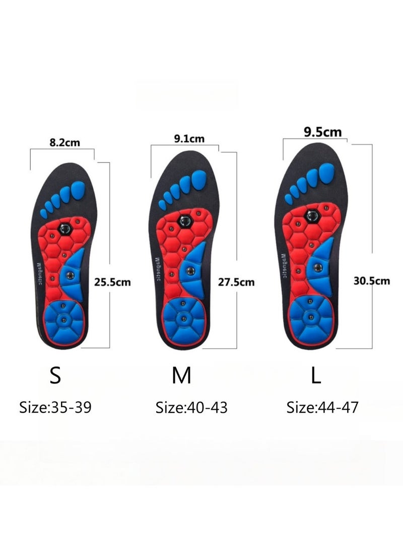Magnetic Magnetic Massage Insoles, Massage The Acupuncture Points On The Soles Of The Feet, Relieve Fatigue, With  Arch Support, Foot Therapy Insoles For Men And Women - Image 5
