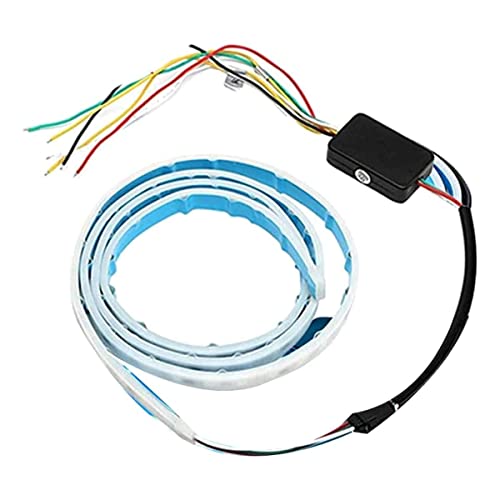 Selifaur 48Inch Ice Blue & Red DRL LED Brake with Side Turn Signal & Parking Indication Trunk | Boot | Dicky Light for Swift Dzire Type -2 - Image 1