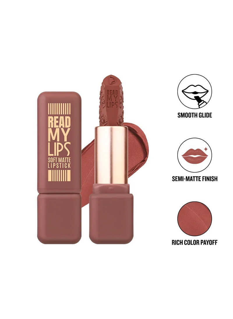 Character Character Read My Lips Soft Matte Lipstick - Rich Pigment, Vitamin E & Jojoba Oil
