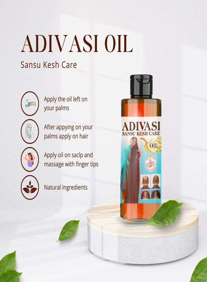 SANSU زيت الشعر الأصلي من سانسو أديفاسي، زيت شعر عشبي من أديفاسي لنمو الشعر، والتحكم في تساقط الشعر، للنساء والرجال، 100 مل (عبوة من قطعتين) - Image 4