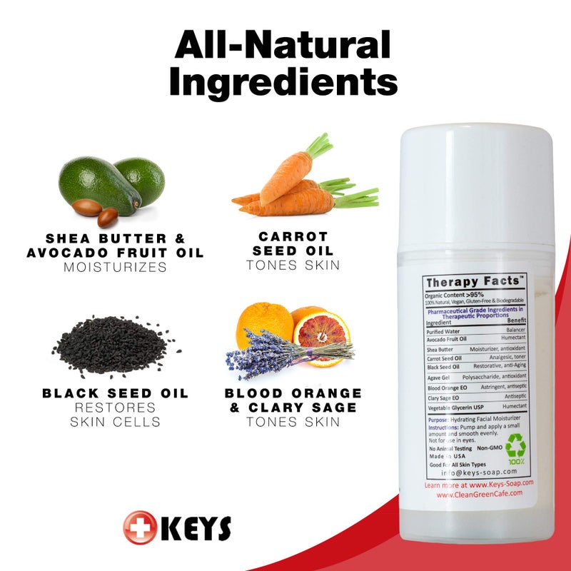 Keys Care Luminos Hydrating Clear Natural Moisturizer - Makeup Base For Radiant Skin - Anti-Aging & Treats Discoloration For All Skin Types - Image 5