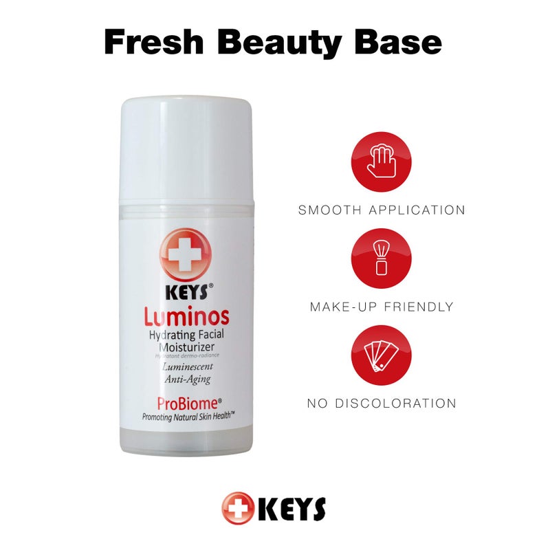Keys Care Luminos Hydrating Clear Natural Moisturizer - Makeup Base For Radiant Skin - Anti-Aging & Treats Discoloration For All Skin Types - Image 4