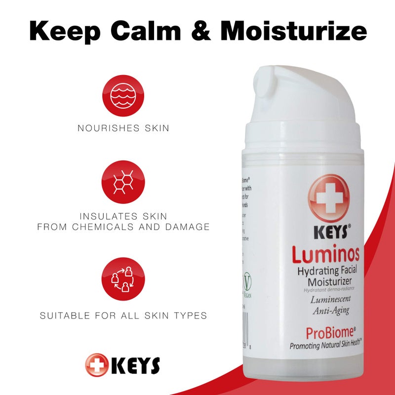 Keys Care Luminos Hydrating Clear Natural Moisturizer - Makeup Base For Radiant Skin - Anti-Aging & Treats Discoloration For All Skin Types - Image 2