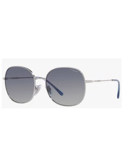 Vogue Eyewear VOGUE SUNGLASS VO4272S 323/4L SIZE 57 SILVER Frame with GREY LENS UNISEX  - Image 1