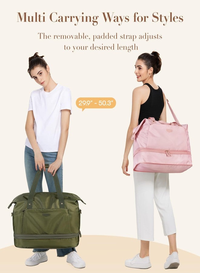 Missnine Expandable Weekender Bag for Women, Travel Duffel Bag, 50L Carry on Overnight Bag with Shoes Compartment for Travel, Gym, Labor and Delivery, Mom Hospital Bags - Image 5