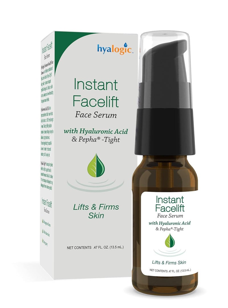 Hyalogic Instant Facelift Serum  Hyaluronic Acid  PephaTight for Skincare  Facial Serum for Instant Skin Firming Fine Line  Wrinkle Reduction  Clean Formula for Healthy Skin 1 Fl Oz