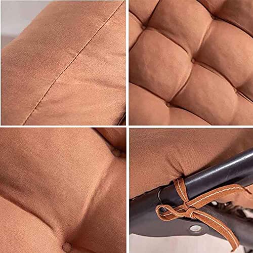 aeTHEric Super Comfy Long Rocking Chair Cushion/Chair Back Rest Pillow/Chair Seat Pad/Long Quilted Chair Cushion/Pad(19x41inch),Brown - Image 5