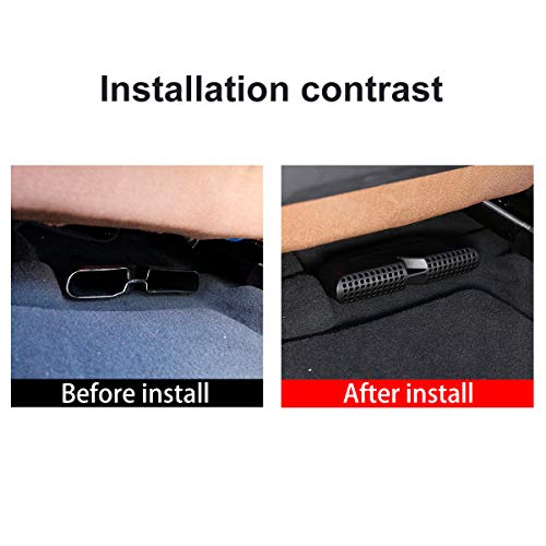 CHEYA 2pcs ABS Car Under Seat Air Outlet Vent Protect Cover Trim Accessories for BMW X5 G05 X6 G06 X7 G07 2019 2020 2021 2022 2023 2024 (2) - Image 2