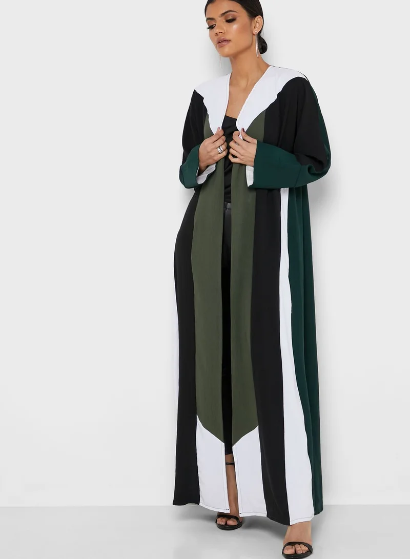 hayas closet Colorblock Abaya