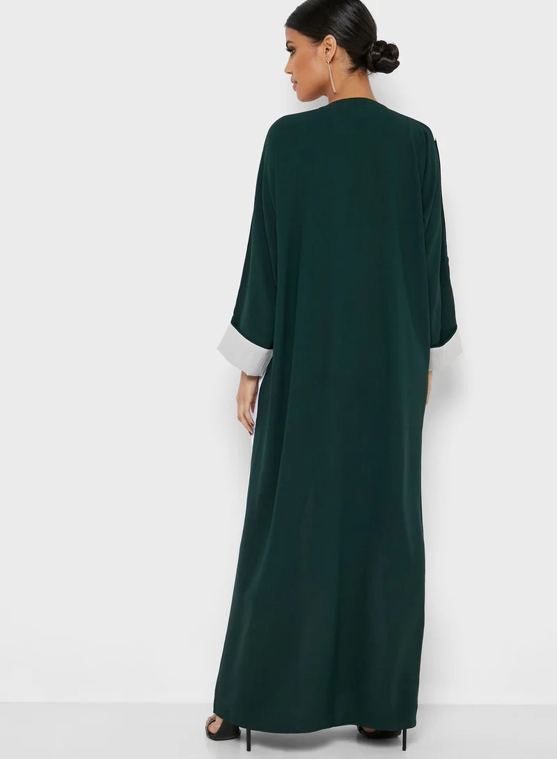 hayas closet Colorblock Abaya
