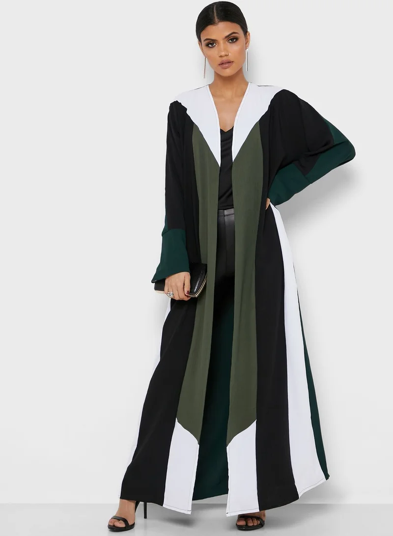 hayas closet Colorblock Abaya