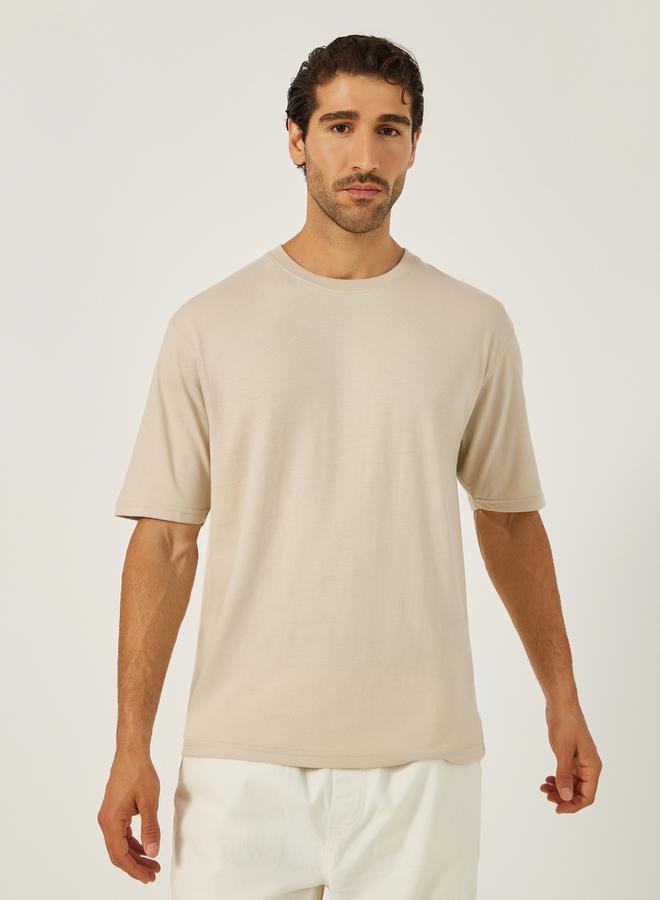 Styli Japanese Text Back Print Oversized T-Shirt  - Image 2