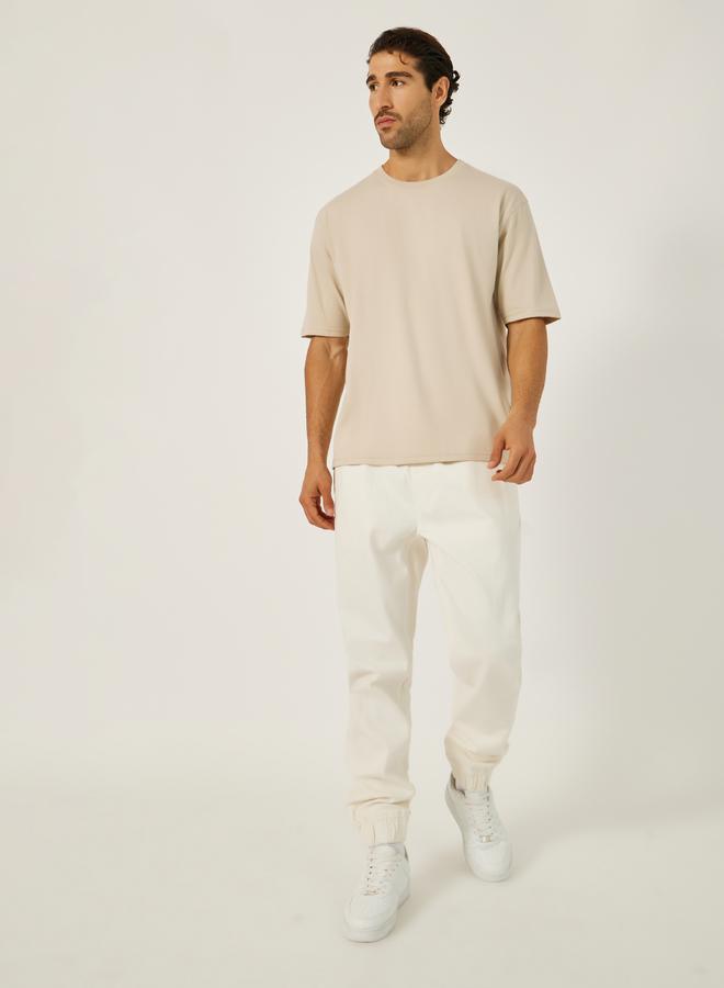Styli Japanese Text Back Print Oversized T-Shirt  - Image 3