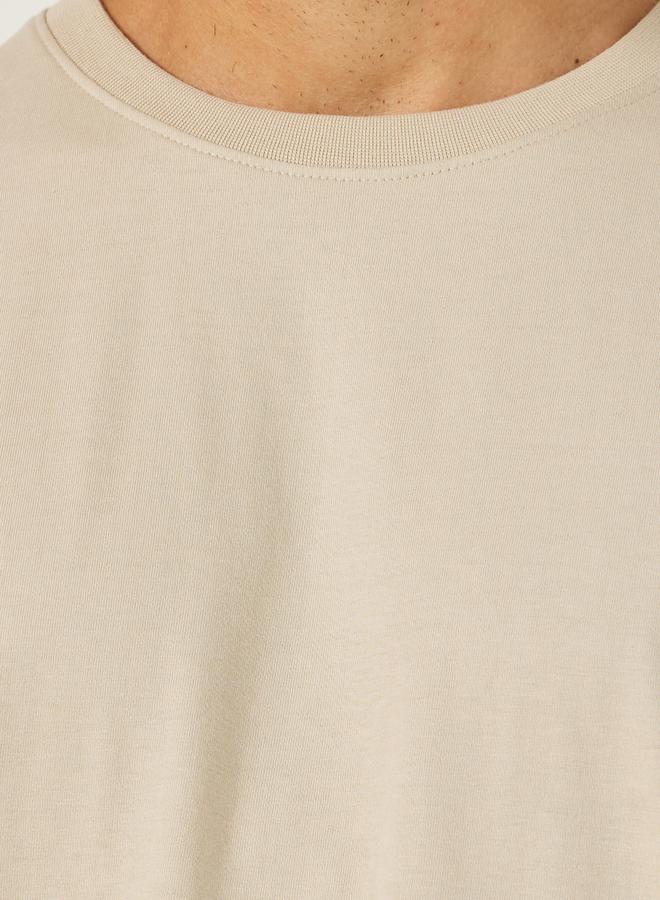 Styli Japanese Text Back Print Oversized T-Shirt  - Image 4