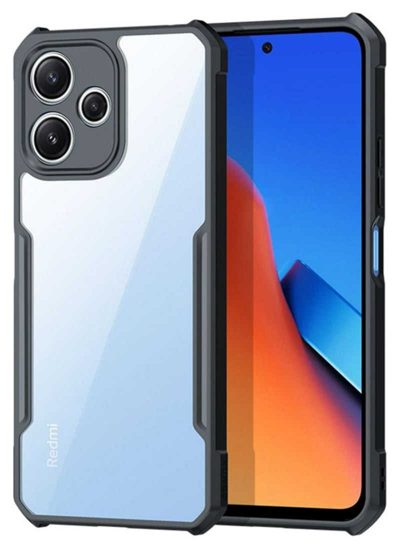 اليشمك Phone Case Cover for Xiaomi Redmi 12 5G, Ultra-Thin Lightweight Cover Soft TPU Bumper + Acrylic Clear Back Case Cover - Image 1