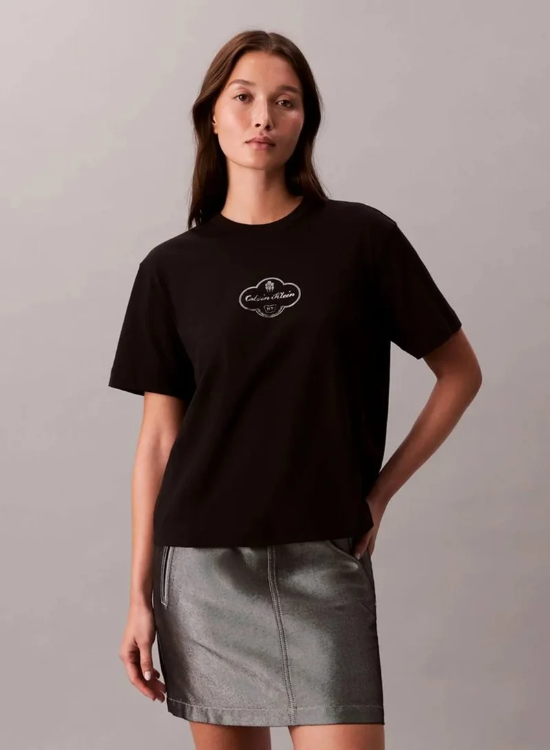 Calvin Klein Jeans Cocktail Logo Graphic Boxy T-Shirt