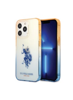 U.S. Polo Assn. iPhone 14 Pro PC/TPU Case With Dyed Bumper & Horse Logo, Drop & Bumper Protection, Easy Snap-On - Navy  - Image 1