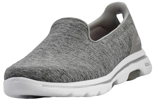 Skechers Women's Go Walk 5 Honor Sneaker, Grey, 7.5 - Image 1
