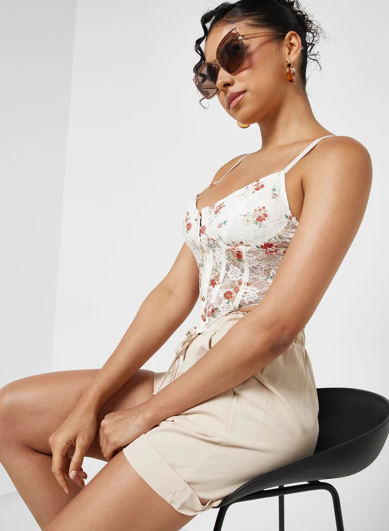 Ginger Corset Style Strappy Top