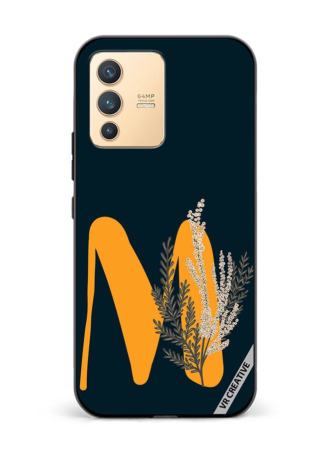 VR CREATIVE Protective Case Cover For Vivo V23 5G Alphabet M(113) Design Multicolour - Image 1