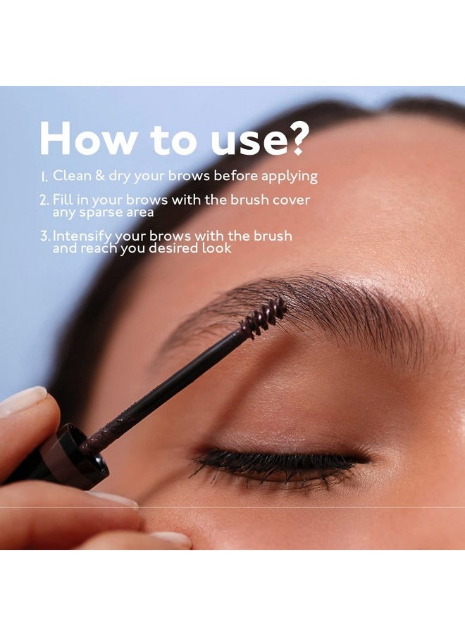 ETERNAL - Full Brows Tinted Eyebrow Setting Gel Waterproof Brow Fix And Styling Makeup 0.11 Oz (Black Brown) - Image 1