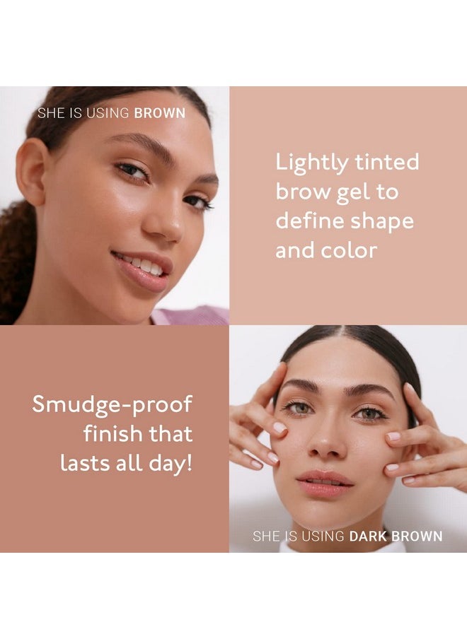 ETERNAL - Full Brows Tinted Eyebrow Setting Gel Waterproof Brow Fix And Styling Makeup 0.11 Oz (Black Brown) - Image 1