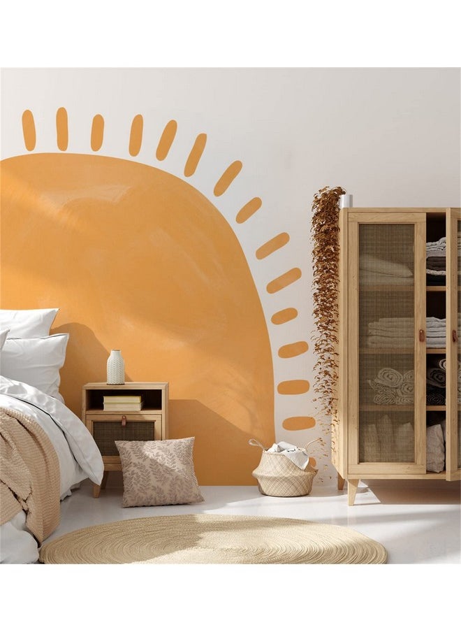 Easma - Sun Wall Decal Large Wall Decal Nursery Wall Decals Vinyl Wall Art Sticker Fabric Peel And Stick Headboard Wall Sticker For Kids Bedroom Living Room Playroom Sunshine Wall Art Decor - Image 1