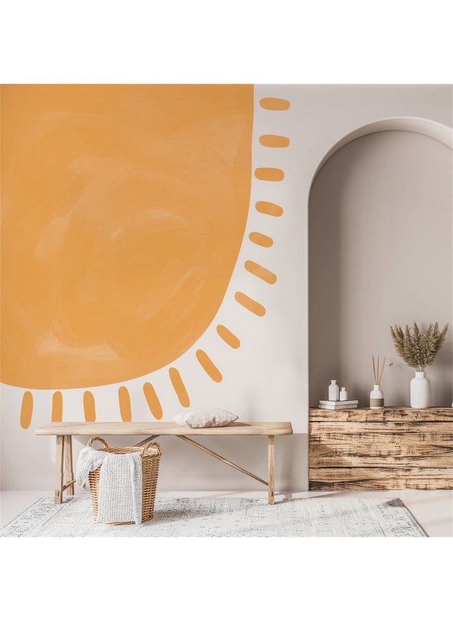 Easma - Sun Wall Decal Large Wall Decal Nursery Wall Decals Vinyl Wall Art Sticker Fabric Peel And Stick Headboard Wall Sticker For Kids Bedroom Living Room Playroom Sunshine Wall Art Decor - Image 1