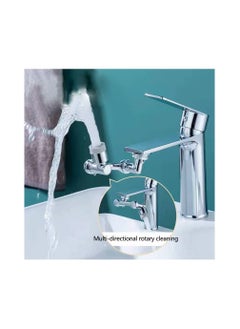 1-Piece Robotic Arm 1800 Degree Rotating Universal Faucet, Double Adjustment Multi-function Faucet Extender, Splash-Proof Multi-Joint Faucet