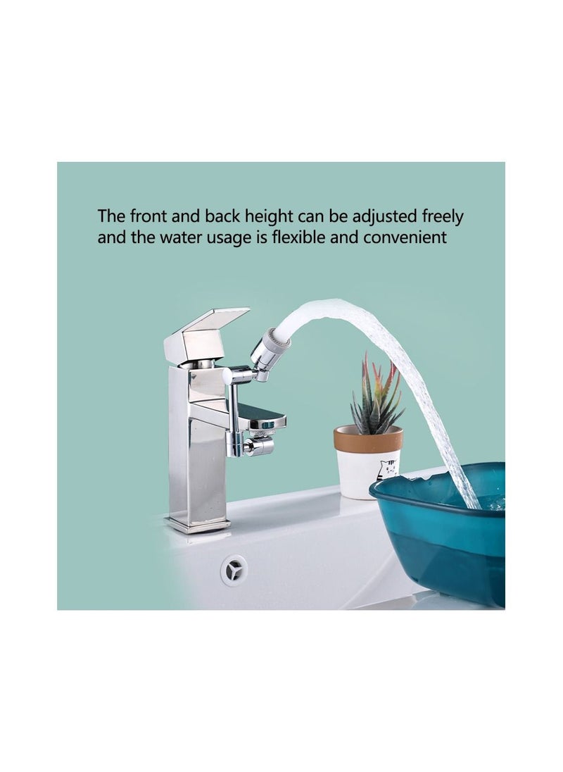 Generic - 1-Piece Robotic Arm 1800 Degree Rotating Universal Faucet, Double Adjustment Multi-function Faucet Extender, Splash-Proof Multi-Joint Faucet - Image 1